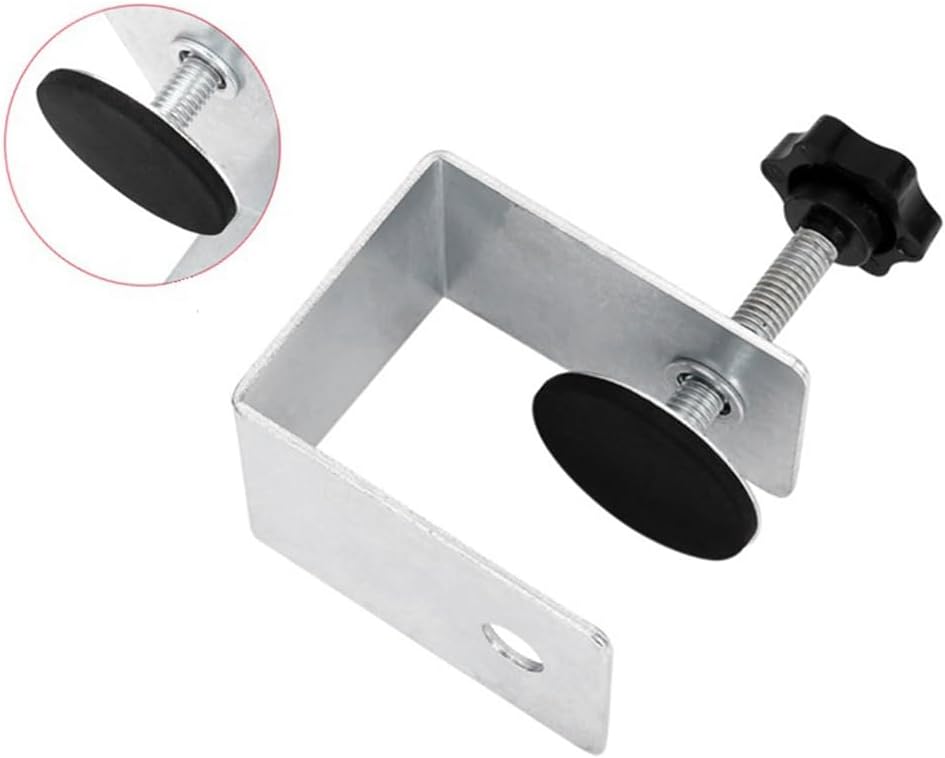 Vogely Drawer Panel Fixing Clip New Fast Wood Clipper Fixer Bow-Clamp Woodworking Auxiliary Installation Artifact, Silver & Black