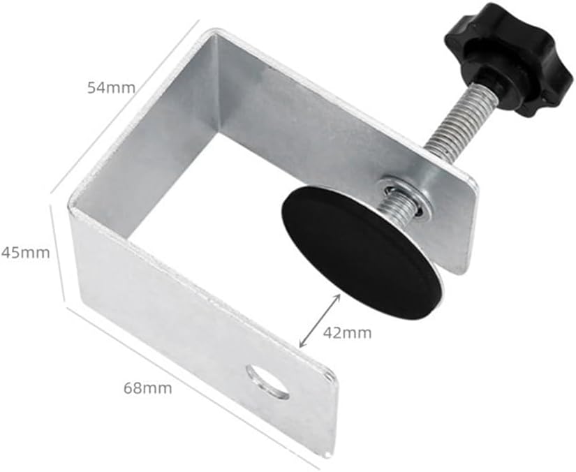 Vogely Drawer Panel Fixing Clip New Fast Wood Clipper Fixer Bow-Clamp Woodworking Auxiliary Installation Artifact, Silver & Black