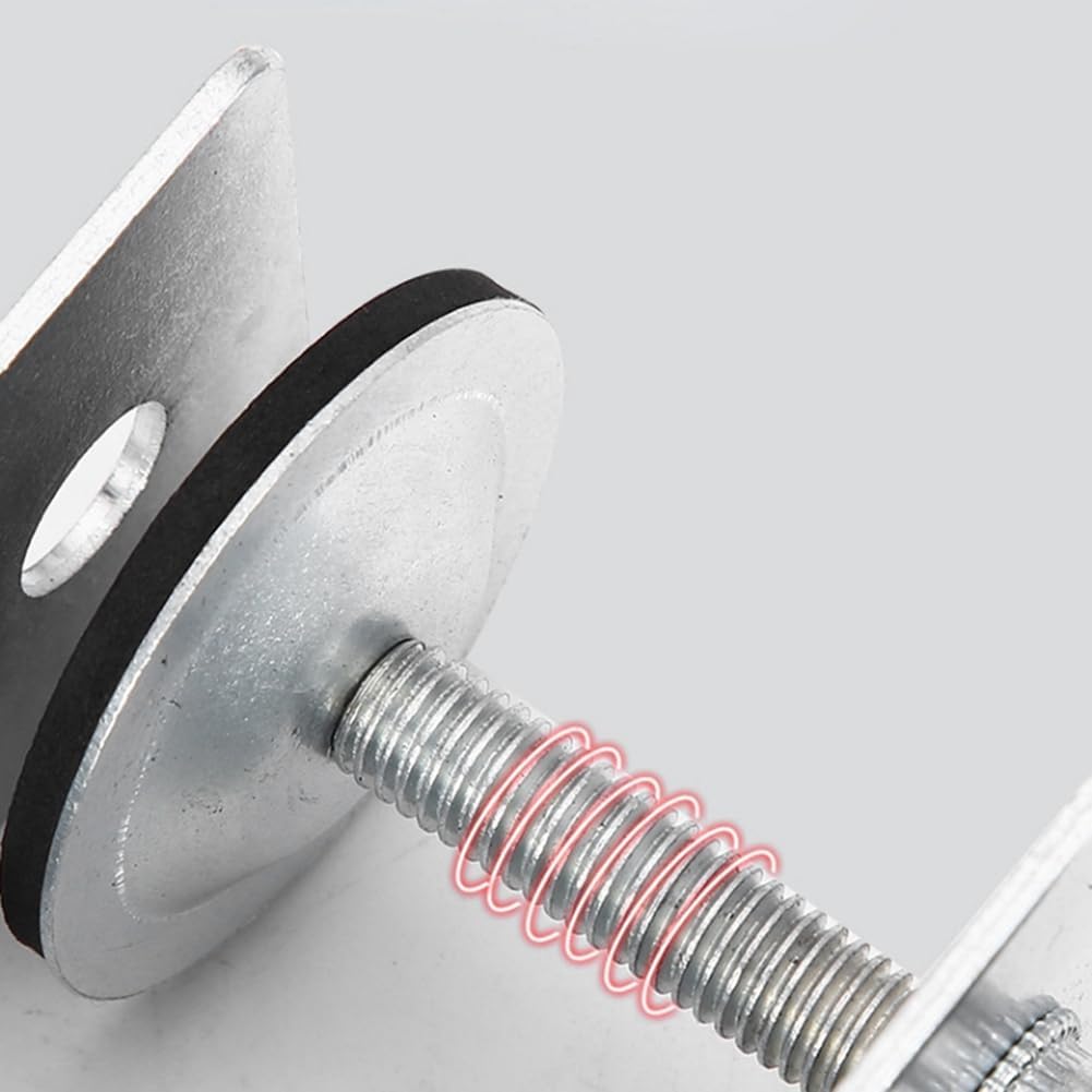 Vogely Drawer Panel Fixing Clip New Fast Wood Clipper Fixer Bow-Clamp Woodworking Auxiliary Installation Artifact, Silver & Black