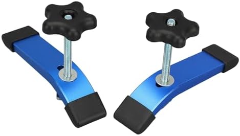 2 Set T Track Handle Clamp T Slot Jig Clamp Woodworking T Slot Clamp Aluminum Multifunctional T Track Handle Clamp Woodworking Accessories