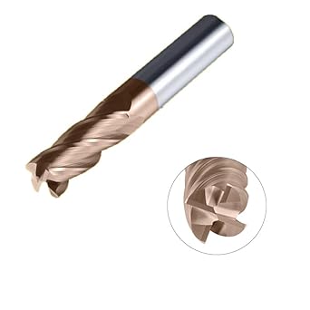 55 ° Tungsten Steel Corner Radius End Mill 4mm Shank Extension Carbide Milling Cutter Machining Center CNC for Alloy Steel,Stainless Steel,Titanium Alloy