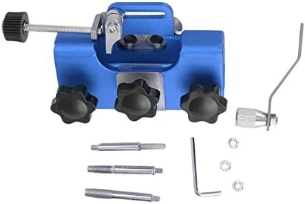 Chainsaw Sharpener, Portable Lightweight Hand Crank Chain Sharpening Jig Chainsaw Chain Sharpening Tool Set for Chain Saws and Electric Saws (Blue)