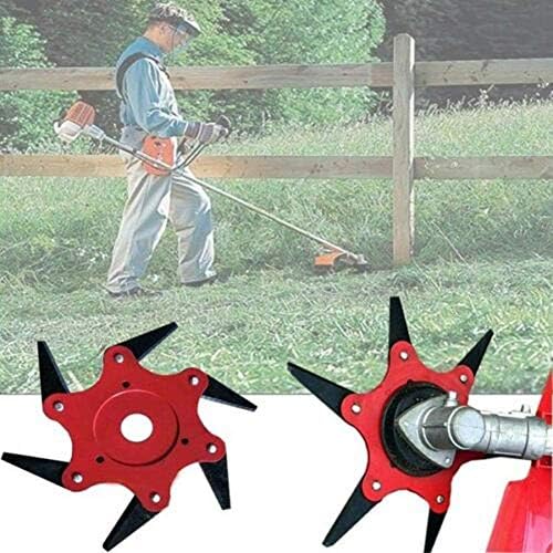 6 Steel Blades Razors 65Mn Lawn Mower Grass Weed Trimmer Cutter Head Lawn Mower Grass Weed Eater Brush Cutter Tool