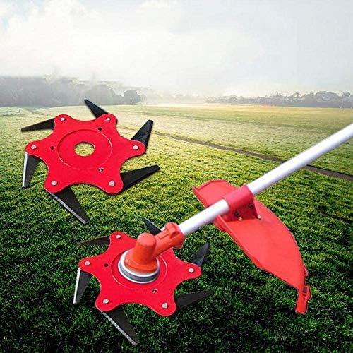 6 Steel Blades Razors 65Mn Lawn Mower Grass Weed Trimmer Cutter Head Lawn Mower Grass Weed Eater Brush Cutter Tool