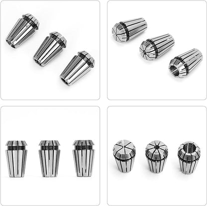 12pcs ER16 Spring Collet Set for CNC Engraving Machine and Milling Lathe Tool Workholding Engraving Collets